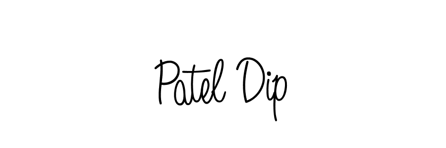 You should practise on your own different ways (Angelique-Rose-font-FFP) to write your name (Patel Dip) in signature. don't let someone else do it for you. Patel Dip signature style 5 images and pictures png