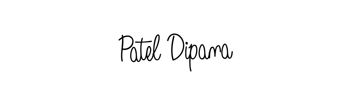 Patel Dipana stylish signature style. Best Handwritten Sign (Angelique-Rose-font-FFP) for my name. Handwritten Signature Collection Ideas for my name Patel Dipana. Patel Dipana signature style 5 images and pictures png