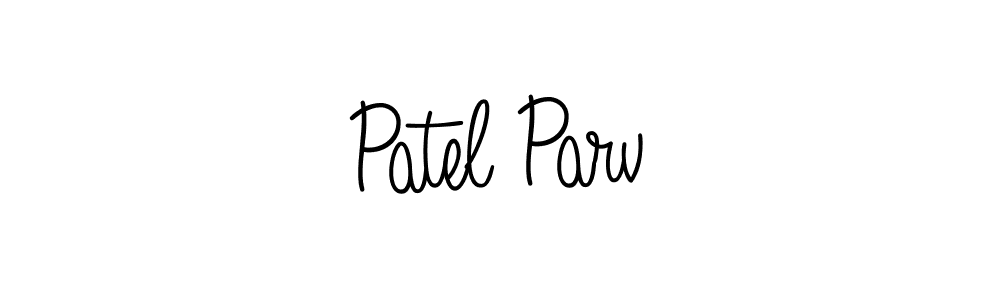 Make a beautiful signature design for name Patel Parv. With this signature (Angelique-Rose-font-FFP) style, you can create a handwritten signature for free. Patel Parv signature style 5 images and pictures png
