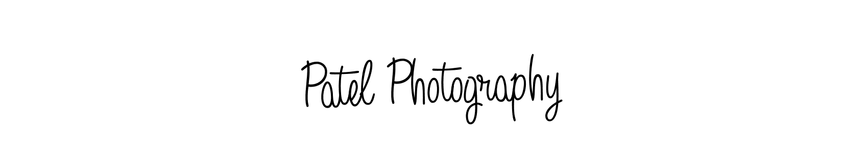 Design your own signature with our free online signature maker. With this signature software, you can create a handwritten (Angelique-Rose-font-FFP) signature for name Patel Photography. Patel Photography signature style 5 images and pictures png