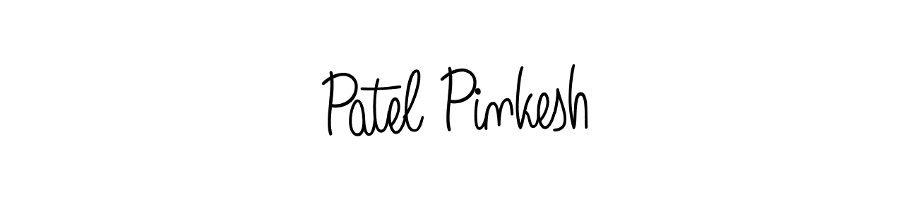 How to Draw Patel Pinkesh signature style? Angelique-Rose-font-FFP is a latest design signature styles for name Patel Pinkesh. Patel Pinkesh signature style 5 images and pictures png