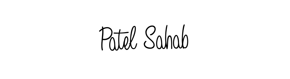 Design your own signature with our free online signature maker. With this signature software, you can create a handwritten (Angelique-Rose-font-FFP) signature for name Patel Sahab. Patel Sahab signature style 5 images and pictures png