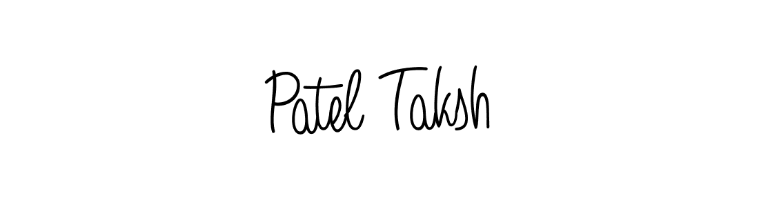 How to make Patel Taksh signature? Angelique-Rose-font-FFP is a professional autograph style. Create handwritten signature for Patel Taksh name. Patel Taksh signature style 5 images and pictures png