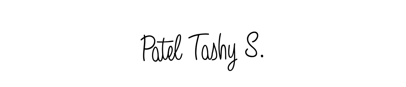 Create a beautiful signature design for name Patel Tashy S.. With this signature (Angelique-Rose-font-FFP) fonts, you can make a handwritten signature for free. Patel Tashy S. signature style 5 images and pictures png