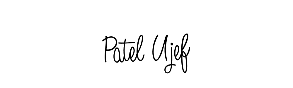 This is the best signature style for the Patel Ujef name. Also you like these signature font (Angelique-Rose-font-FFP). Mix name signature. Patel Ujef signature style 5 images and pictures png