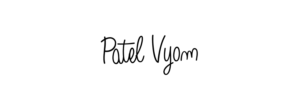 Also You can easily find your signature by using the search form. We will create Patel Vyom name handwritten signature images for you free of cost using Angelique-Rose-font-FFP sign style. Patel Vyom signature style 5 images and pictures png