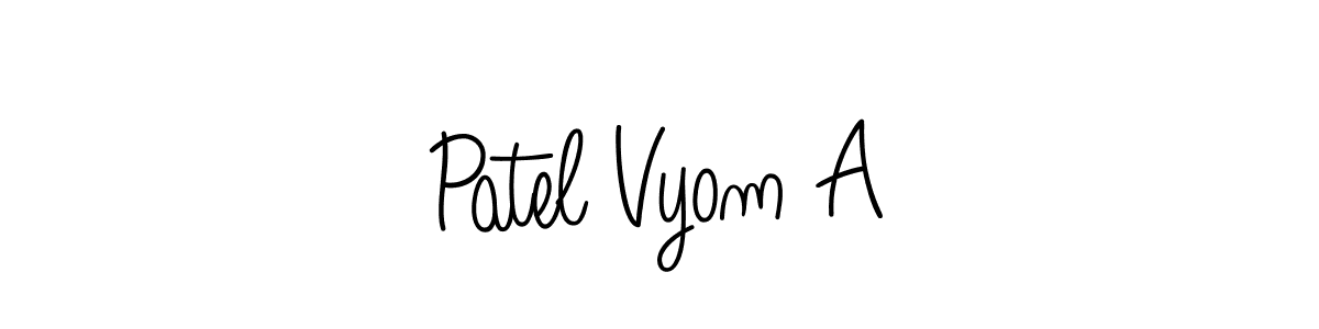 Make a beautiful signature design for name Patel Vyom A. Use this online signature maker to create a handwritten signature for free. Patel Vyom A signature style 5 images and pictures png