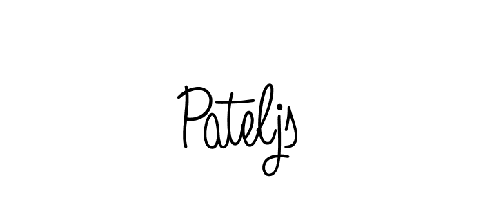 Pateljs stylish signature style. Best Handwritten Sign (Angelique-Rose-font-FFP) for my name. Handwritten Signature Collection Ideas for my name Pateljs. Pateljs signature style 5 images and pictures png