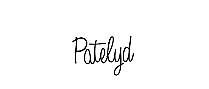 Use a signature maker to create a handwritten signature online. With this signature software, you can design (Angelique-Rose-font-FFP) your own signature for name Patelyd. Patelyd signature style 5 images and pictures png