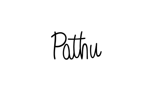 Create a beautiful signature design for name Pathu. With this signature (Angelique-Rose-font-FFP) fonts, you can make a handwritten signature for free. Pathu signature style 5 images and pictures png