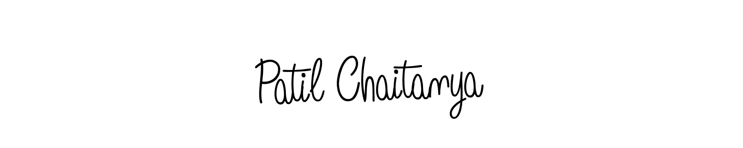 Design your own signature with our free online signature maker. With this signature software, you can create a handwritten (Angelique-Rose-font-FFP) signature for name Patil Chaitanya. Patil Chaitanya signature style 5 images and pictures png