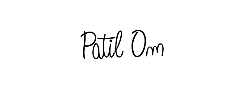 if you are searching for the best signature style for your name Patil Om. so please give up your signature search. here we have designed multiple signature styles  using Angelique-Rose-font-FFP. Patil Om signature style 5 images and pictures png