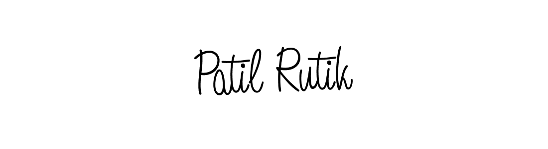Design your own signature with our free online signature maker. With this signature software, you can create a handwritten (Angelique-Rose-font-FFP) signature for name Patil Rutik. Patil Rutik signature style 5 images and pictures png