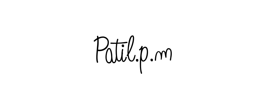 if you are searching for the best signature style for your name Patil.p.m. so please give up your signature search. here we have designed multiple signature styles  using Angelique-Rose-font-FFP. Patil.p.m signature style 5 images and pictures png