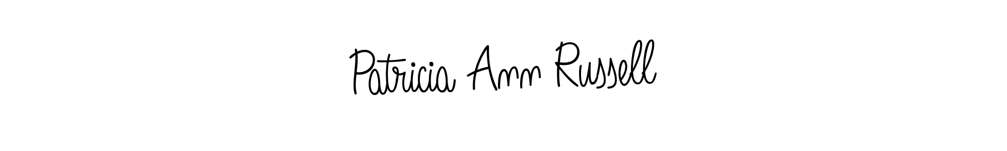 The best way (Angelique-Rose-font-FFP) to make a short signature is to pick only two or three words in your name. The name Patricia Ann Russell include a total of six letters. For converting this name. Patricia Ann Russell signature style 5 images and pictures png