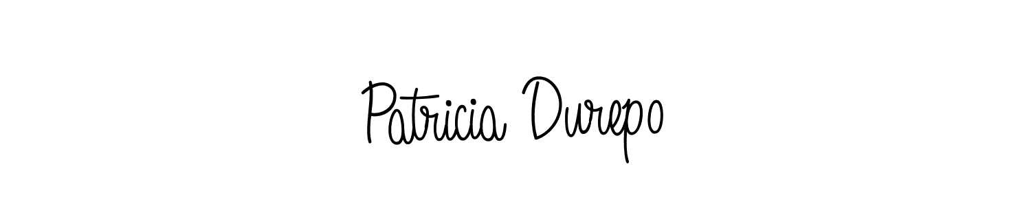 Create a beautiful signature design for name Patricia Durepo. With this signature (Angelique-Rose-font-FFP) fonts, you can make a handwritten signature for free. Patricia Durepo signature style 5 images and pictures png