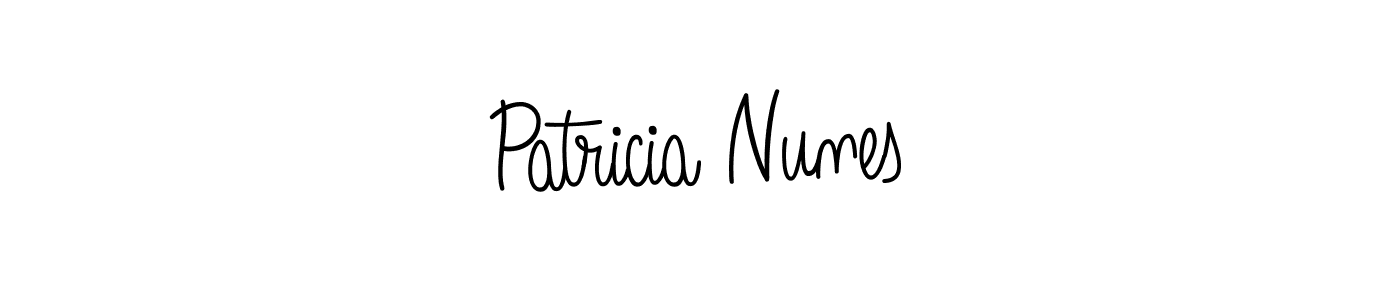 The best way (Angelique-Rose-font-FFP) to make a short signature is to pick only two or three words in your name. The name Patricia Nunes include a total of six letters. For converting this name. Patricia Nunes signature style 5 images and pictures png