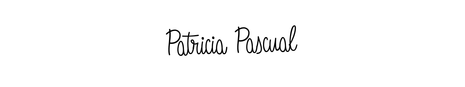 You should practise on your own different ways (Angelique-Rose-font-FFP) to write your name (Patricia Pascual) in signature. don't let someone else do it for you. Patricia Pascual signature style 5 images and pictures png