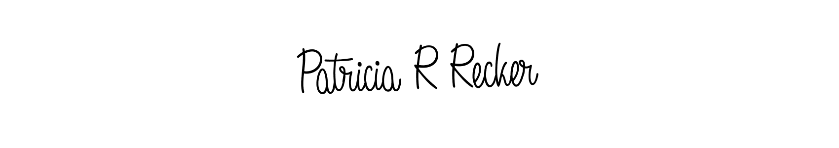 Angelique-Rose-font-FFP is a professional signature style that is perfect for those who want to add a touch of class to their signature. It is also a great choice for those who want to make their signature more unique. Get Patricia R Recker name to fancy signature for free. Patricia R Recker signature style 5 images and pictures png