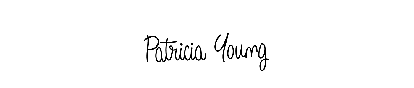 You should practise on your own different ways (Angelique-Rose-font-FFP) to write your name (Patricia Young) in signature. don't let someone else do it for you. Patricia Young signature style 5 images and pictures png