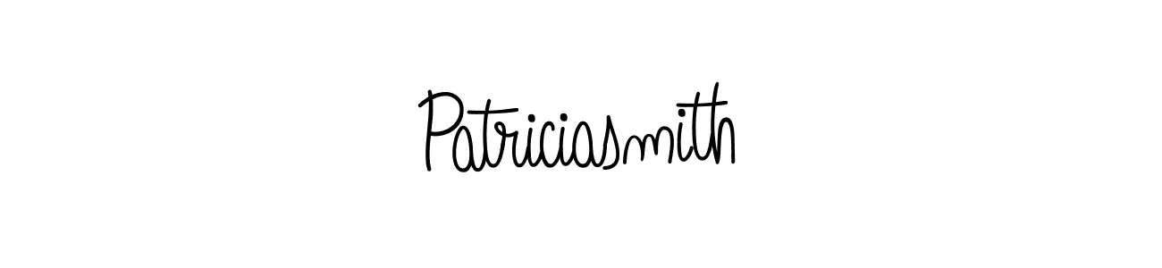 Create a beautiful signature design for name Patriciasmith. With this signature (Angelique-Rose-font-FFP) fonts, you can make a handwritten signature for free. Patriciasmith signature style 5 images and pictures png