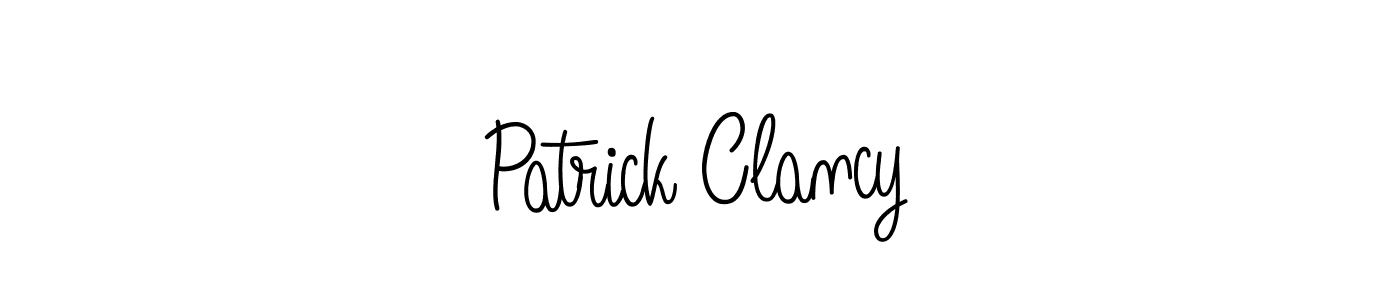 Make a beautiful signature design for name Patrick Clancy. With this signature (Angelique-Rose-font-FFP) style, you can create a handwritten signature for free. Patrick Clancy signature style 5 images and pictures png