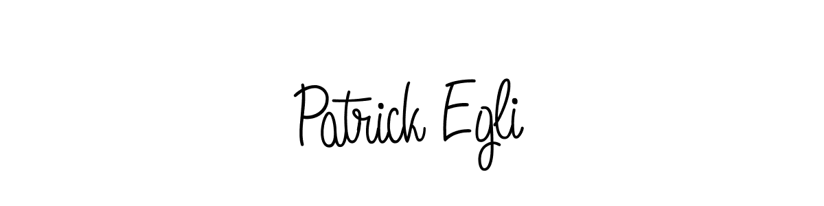 You should practise on your own different ways (Angelique-Rose-font-FFP) to write your name (Patrick Egli) in signature. don't let someone else do it for you. Patrick Egli signature style 5 images and pictures png