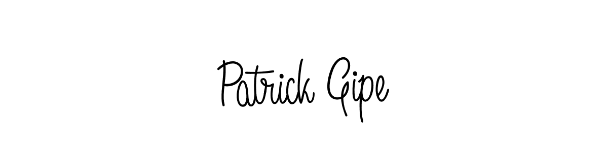 You should practise on your own different ways (Angelique-Rose-font-FFP) to write your name (Patrick Gipe) in signature. don't let someone else do it for you. Patrick Gipe signature style 5 images and pictures png