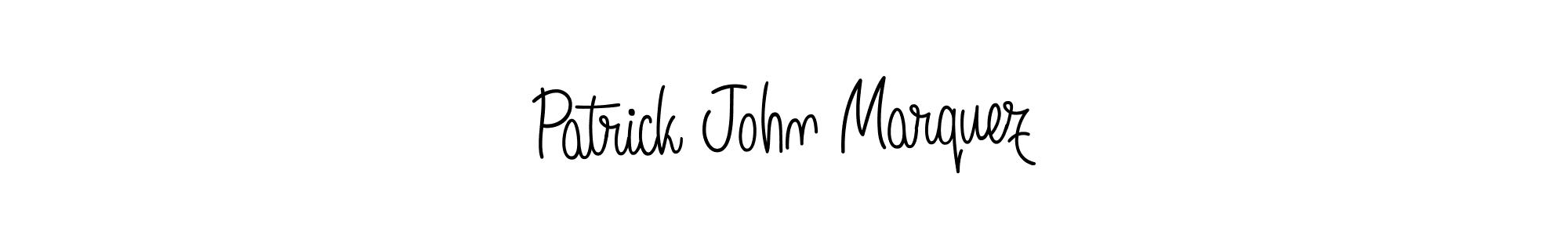 Make a beautiful signature design for name Patrick John Marquez. With this signature (Angelique-Rose-font-FFP) style, you can create a handwritten signature for free. Patrick John Marquez signature style 5 images and pictures png