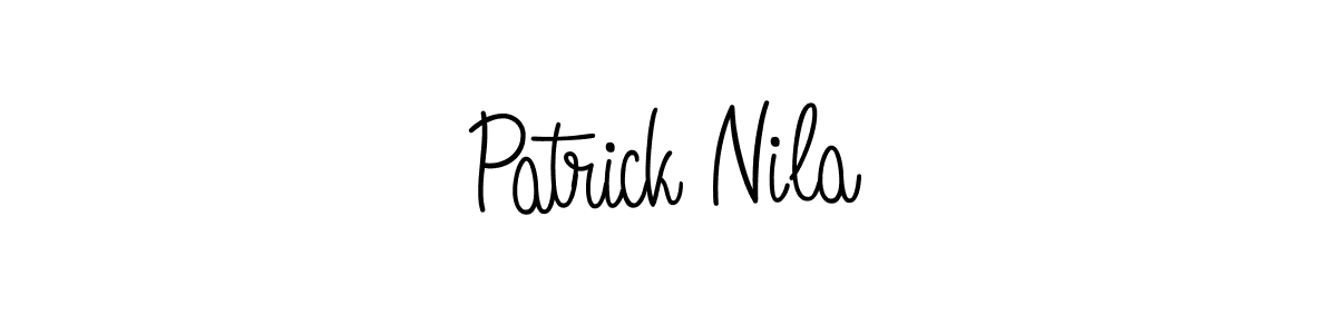 Make a beautiful signature design for name Patrick Nila. With this signature (Angelique-Rose-font-FFP) style, you can create a handwritten signature for free. Patrick Nila signature style 5 images and pictures png