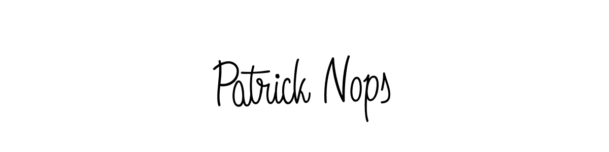 You can use this online signature creator to create a handwritten signature for the name Patrick Nops. This is the best online autograph maker. Patrick Nops signature style 5 images and pictures png