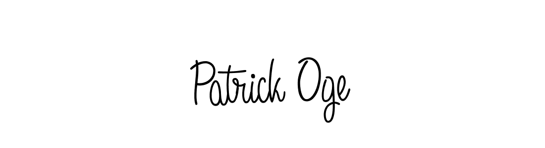 You should practise on your own different ways (Angelique-Rose-font-FFP) to write your name (Patrick Oge) in signature. don't let someone else do it for you. Patrick Oge signature style 5 images and pictures png