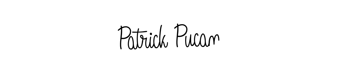 You should practise on your own different ways (Angelique-Rose-font-FFP) to write your name (Patrick Pucan) in signature. don't let someone else do it for you. Patrick Pucan signature style 5 images and pictures png