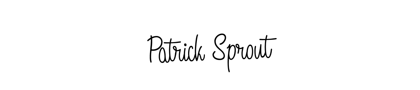 Best and Professional Signature Style for Patrick Sprout. Angelique-Rose-font-FFP Best Signature Style Collection. Patrick Sprout signature style 5 images and pictures png