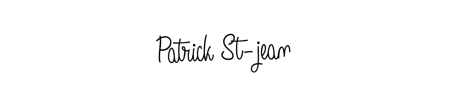 Patrick St-jean stylish signature style. Best Handwritten Sign (Angelique-Rose-font-FFP) for my name. Handwritten Signature Collection Ideas for my name Patrick St-jean. Patrick St-jean signature style 5 images and pictures png