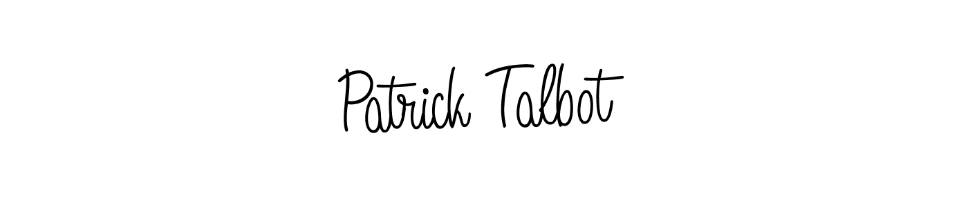 How to make Patrick Talbot name signature. Use Angelique-Rose-font-FFP style for creating short signs online. This is the latest handwritten sign. Patrick Talbot signature style 5 images and pictures png