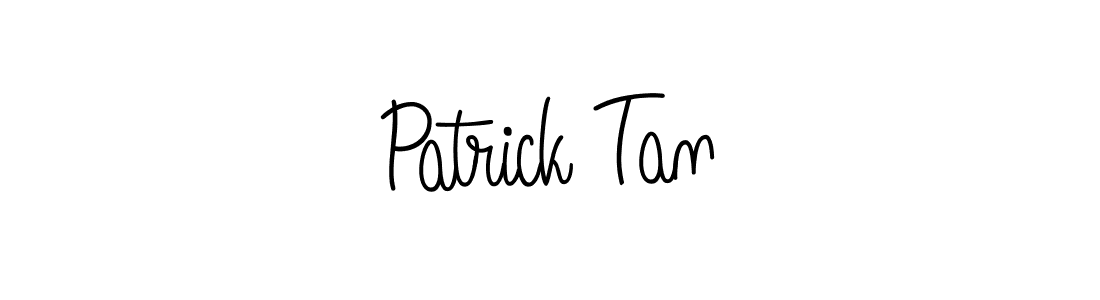 You should practise on your own different ways (Angelique-Rose-font-FFP) to write your name (Patrick Tan) in signature. don't let someone else do it for you. Patrick Tan signature style 5 images and pictures png