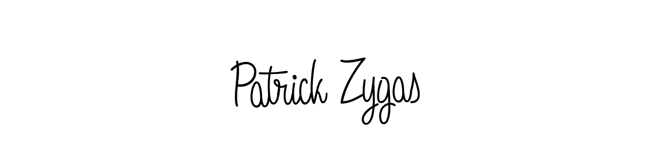 Patrick Zygas stylish signature style. Best Handwritten Sign (Angelique-Rose-font-FFP) for my name. Handwritten Signature Collection Ideas for my name Patrick Zygas. Patrick Zygas signature style 5 images and pictures png