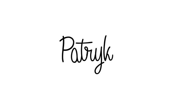 Best and Professional Signature Style for Patryk. Angelique-Rose-font-FFP Best Signature Style Collection. Patryk signature style 5 images and pictures png