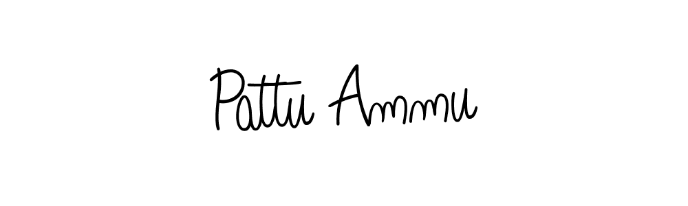 Make a beautiful signature design for name Pattu Ammu. With this signature (Angelique-Rose-font-FFP) style, you can create a handwritten signature for free. Pattu Ammu signature style 5 images and pictures png