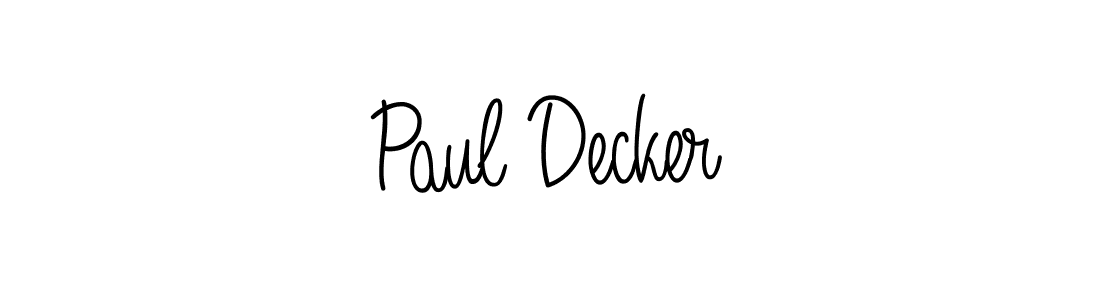 Check out images of Autograph of Paul Decker name. Actor Paul Decker Signature Style. Angelique-Rose-font-FFP is a professional sign style online. Paul Decker signature style 5 images and pictures png