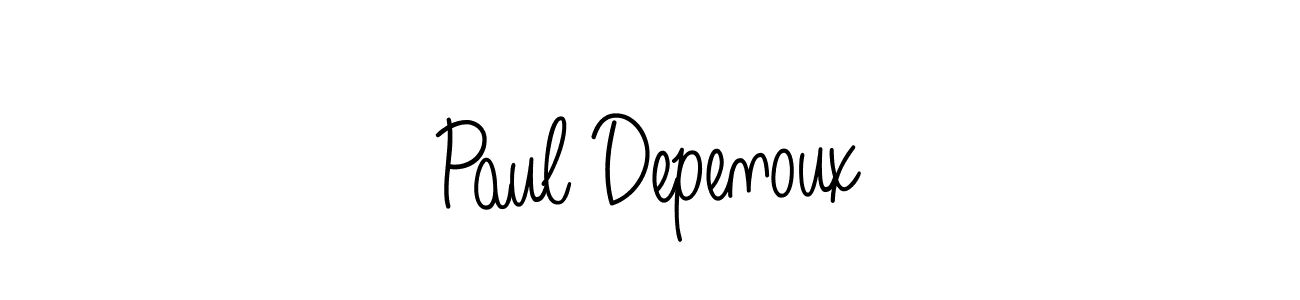 The best way (Angelique-Rose-font-FFP) to make a short signature is to pick only two or three words in your name. The name Paul Depenoux include a total of six letters. For converting this name. Paul Depenoux signature style 5 images and pictures png