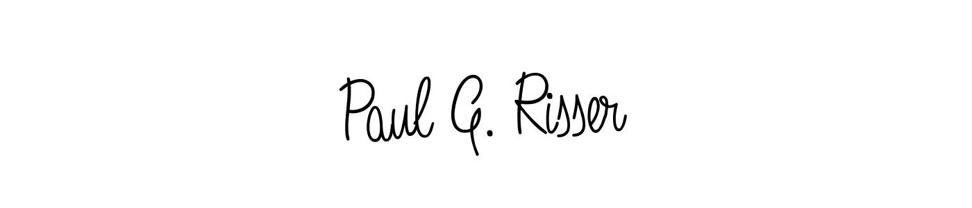 It looks lik you need a new signature style for name Paul G. Risser. Design unique handwritten (Angelique-Rose-font-FFP) signature with our free signature maker in just a few clicks. Paul G. Risser signature style 5 images and pictures png