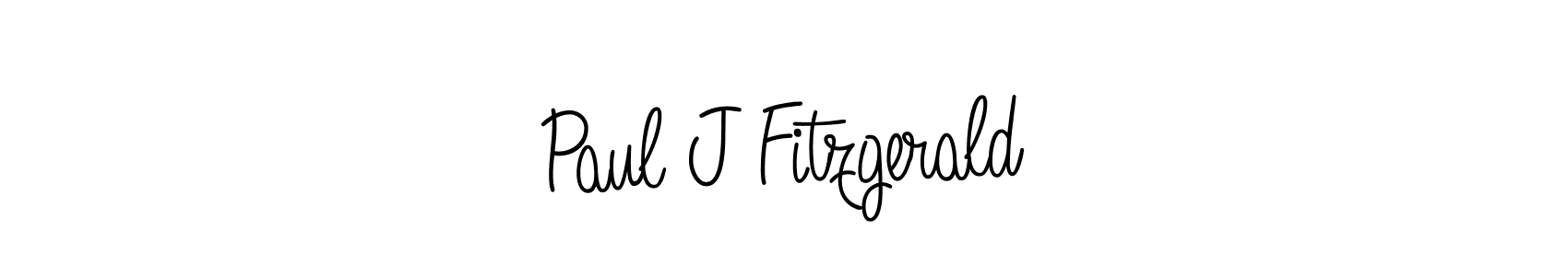Create a beautiful signature design for name Paul J Fitzgerald. With this signature (Angelique-Rose-font-FFP) fonts, you can make a handwritten signature for free. Paul J Fitzgerald signature style 5 images and pictures png