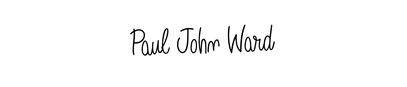 The best way (Angelique-Rose-font-FFP) to make a short signature is to pick only two or three words in your name. The name Paul John Ward include a total of six letters. For converting this name. Paul John Ward signature style 5 images and pictures png