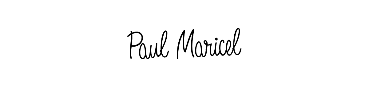 How to make Paul Maricel name signature. Use Angelique-Rose-font-FFP style for creating short signs online. This is the latest handwritten sign. Paul Maricel signature style 5 images and pictures png