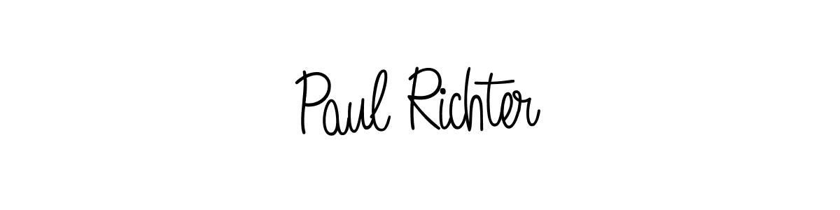 You should practise on your own different ways (Angelique-Rose-font-FFP) to write your name (Paul Richter) in signature. don't let someone else do it for you. Paul Richter signature style 5 images and pictures png