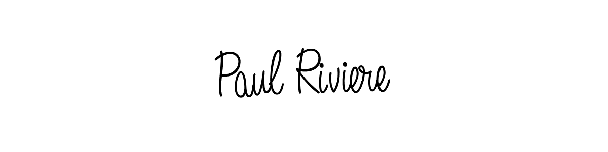 Make a beautiful signature design for name Paul Riviere. With this signature (Angelique-Rose-font-FFP) style, you can create a handwritten signature for free. Paul Riviere signature style 5 images and pictures png