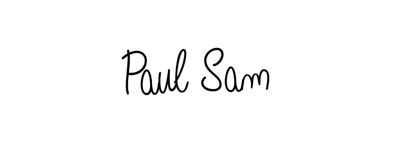 Paul Sam stylish signature style. Best Handwritten Sign (Angelique-Rose-font-FFP) for my name. Handwritten Signature Collection Ideas for my name Paul Sam. Paul Sam signature style 5 images and pictures png