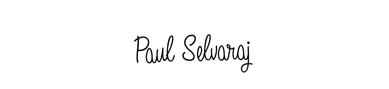 The best way (Angelique-Rose-font-FFP) to make a short signature is to pick only two or three words in your name. The name Paul Selvaraj include a total of six letters. For converting this name. Paul Selvaraj signature style 5 images and pictures png